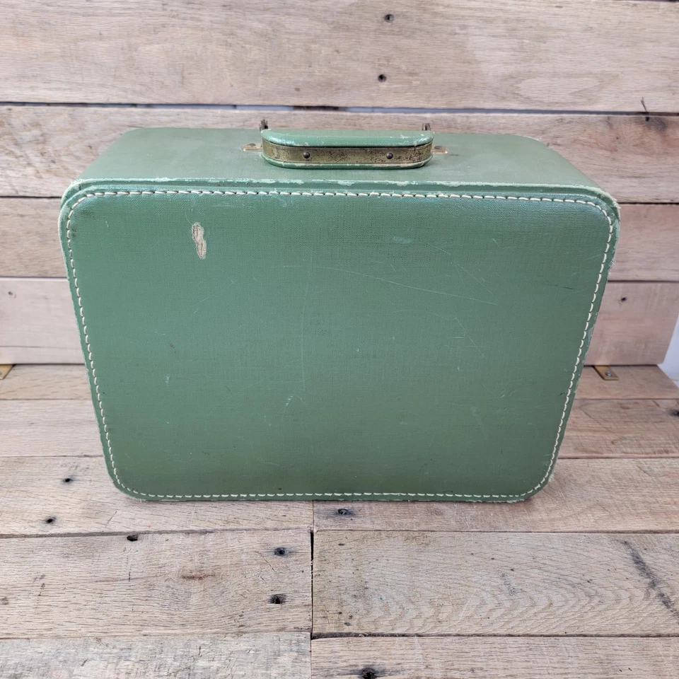 Estuche de viaje maquillaje tren verde de colección espejo interior 10x18,5x5,5 Foto 2 de 4