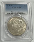 1921-D Morgan Silver Dollar PCGS AU58