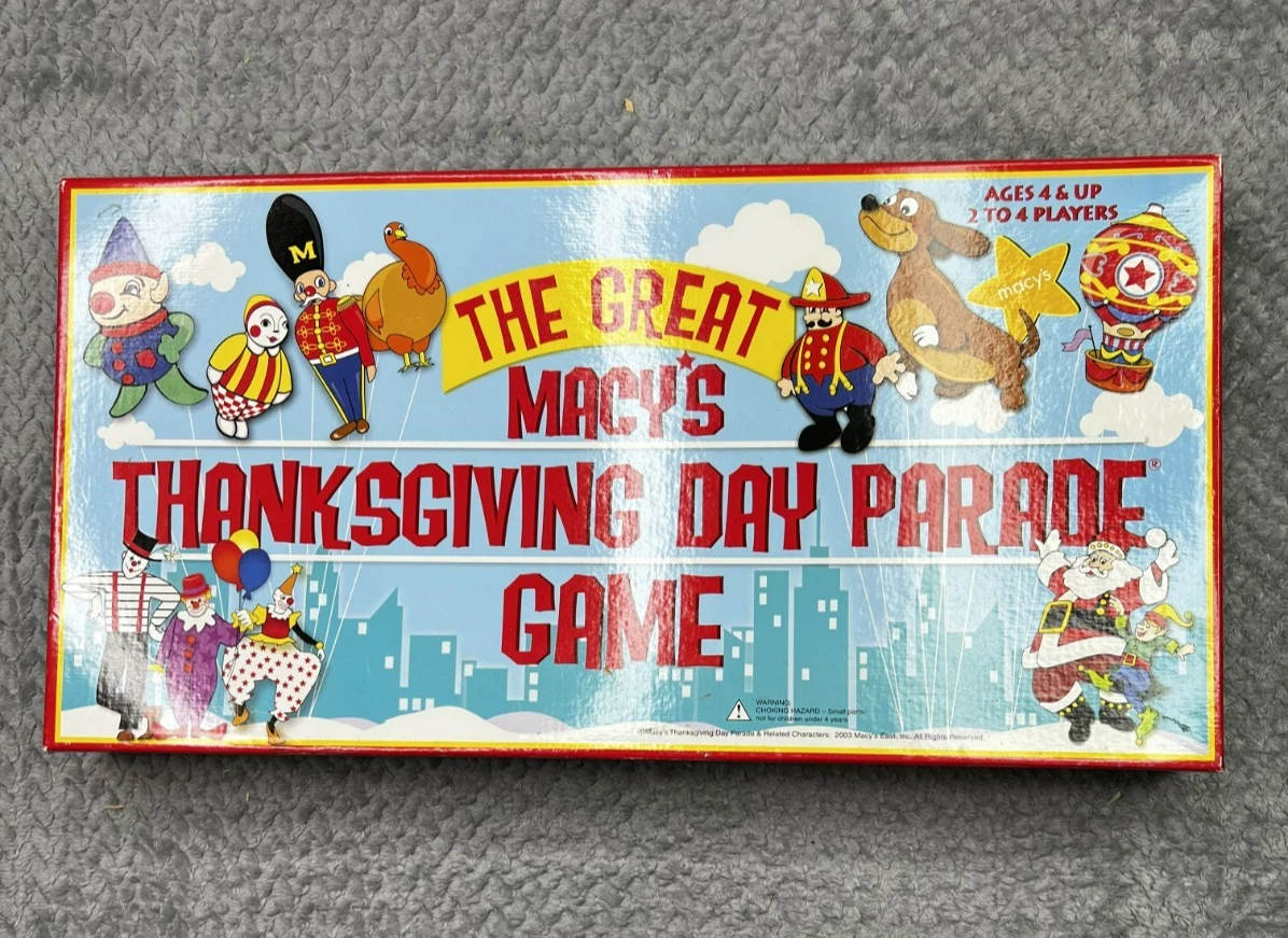 The Great Macy’s Thanksgiving Day Parade Board Game (2003) Complete