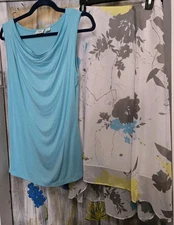 🌟GET DRESSED🌟 Ladies Teal CATO Shirt(M) & Skirt INVESTMENTS (8) Set 