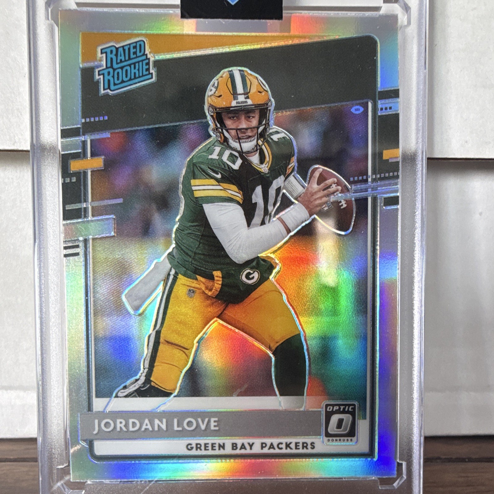 Panini 2020 Donruss Optic Rated Rookies Jordan Love Holo Prizm #154 Packers