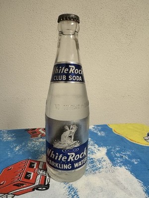 White Rock Soda Bottle Full