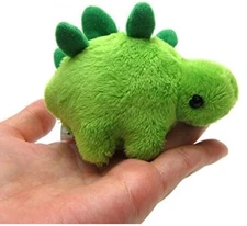 Dinosaur keychain, plush toy, Stegosaurus, Jurassic, body size: 9cm, polyester