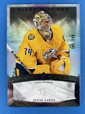 Juuse Saros 2023-24 UD Black Diamond #BDS-JS Stars #/299 Nashville Predators