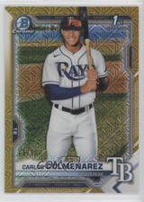 2021 Bowman Chrome Mega Box Gold Mojo Refractor 13/50 Carlos Colmenarez vw1