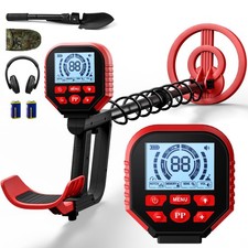 2026 Latest Metal Detector for Adults, Professional Waterproof  Red