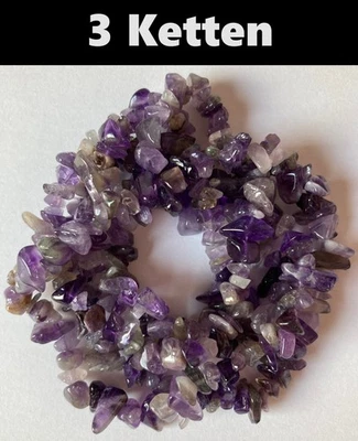 [ 3 Ketten ] AMETHYST endlose Kette - Länge ca. 87-89 cm (* NEU *) - Bild 1 von 3