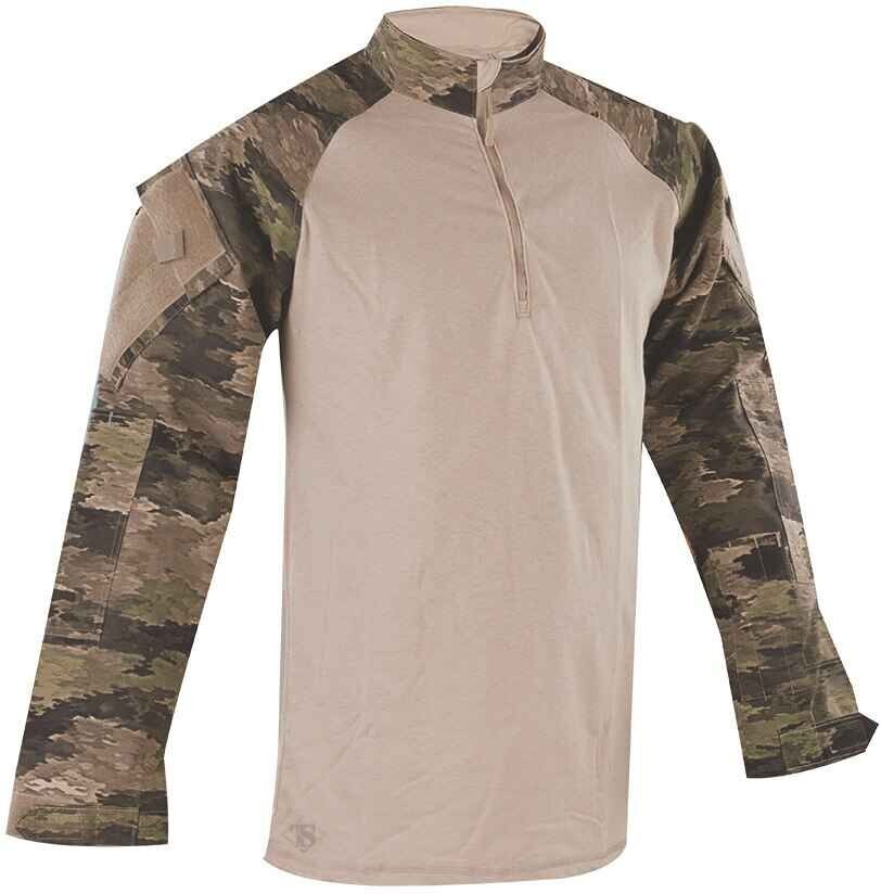 Tru-Spec ATACS IX 1/4 Zip Combat Shirt 50/50 NYCO R/S Tactical