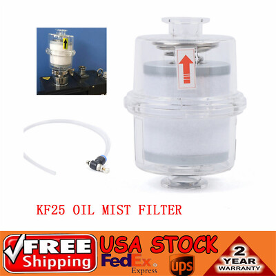 New Oil Mist Filter for Vacuum Pump Fume Separator Exhaust Filter KF25 Interface