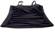 NEW Lands' End Bandeau Tankini Swimsuit Top 3X size 26W NWOT Removable Straps