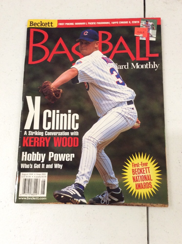 Beckett Baseball Card Monthly magazine Price Guide Kerry Wood August 1998