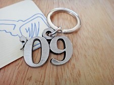Year 2009 27x37mm '09 Pewter Graduation Anniversary Birth Keychain 27mm Keyring