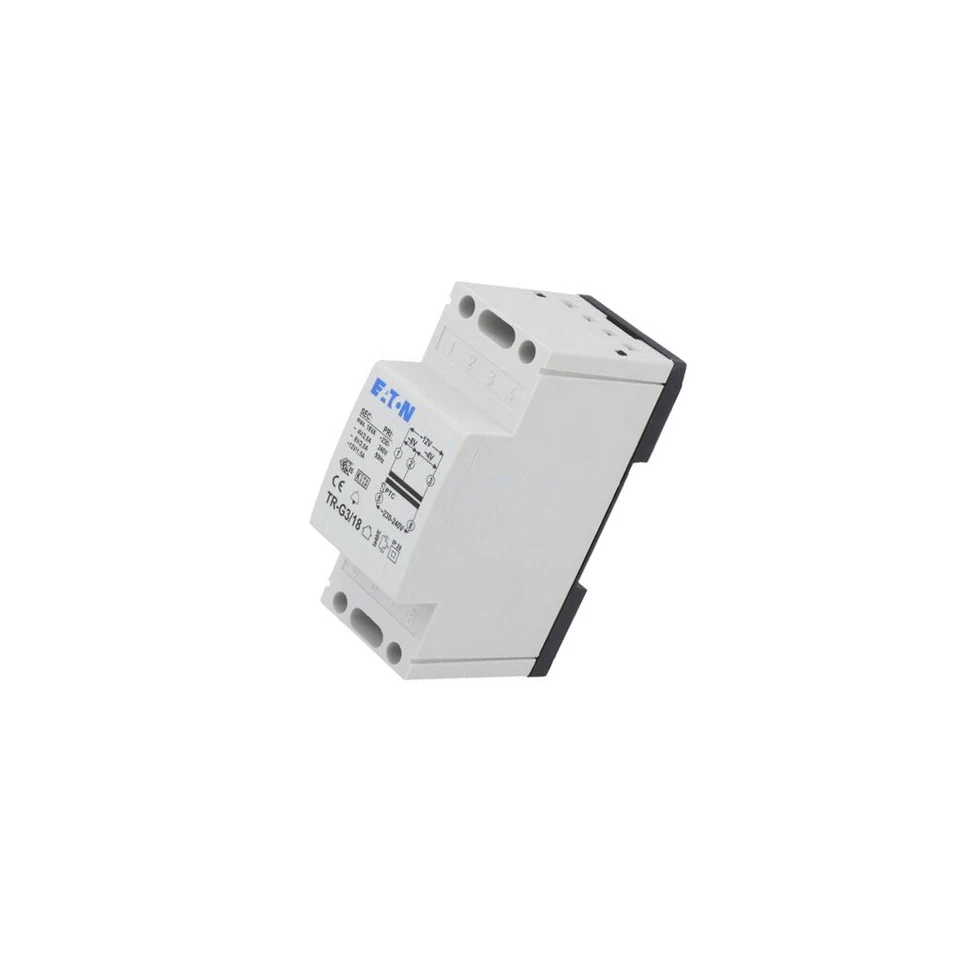 TR-G3/18 Transformator: Glocke 18VA 230VAC 8V 12V Ausg: Klemmleiste EATON ELECTR - Bild 1 von 1
