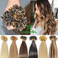 50S Ombre Remy Human Hair Extensions U/Nail Fusion Keratin Tip 16-22Inch Thick