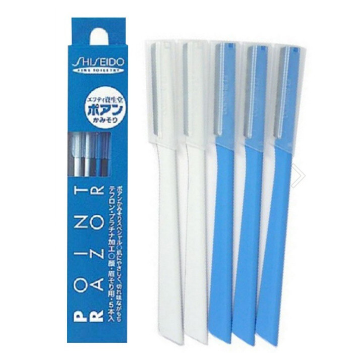 SHISEIDO] Point Razor for Eyebrow and Facial Hair Remover 5pcs