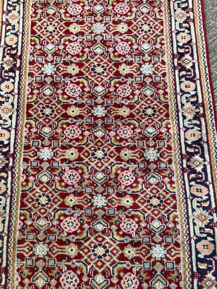 Tapis Chemin De Couloir 275x75cm Noué Tappeto Alfombra Teppich Rugs Carpet Teppe - Photo 3/4