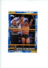 2021 Topps WWE NXT Jake Atlas def Drake Maverick #14 Blue Parallel 23/50