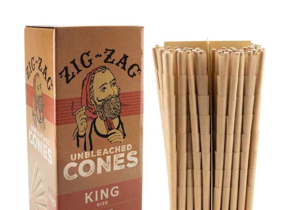 Zig Zag King Size pre rolled Cone 50 / 100 / 150 / 200 Cones + FREE Lighter