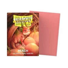 Dragon Shield Matte Dual Peach Sleeves 100ct - Standard Size - MTG Pokemon TCG