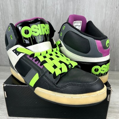 Neon Osiris Skaterschuhe Osiris NYC 83 Black Neon Green Slime