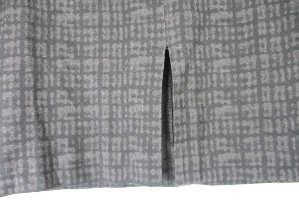 Sportscraft pencil skirt Black grey print 10 womens back slit  - Image 4 of 4