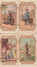 People with MUSIC INSTRUMENTS 23 Small Size French Litho Postcards pre1920(L5166)