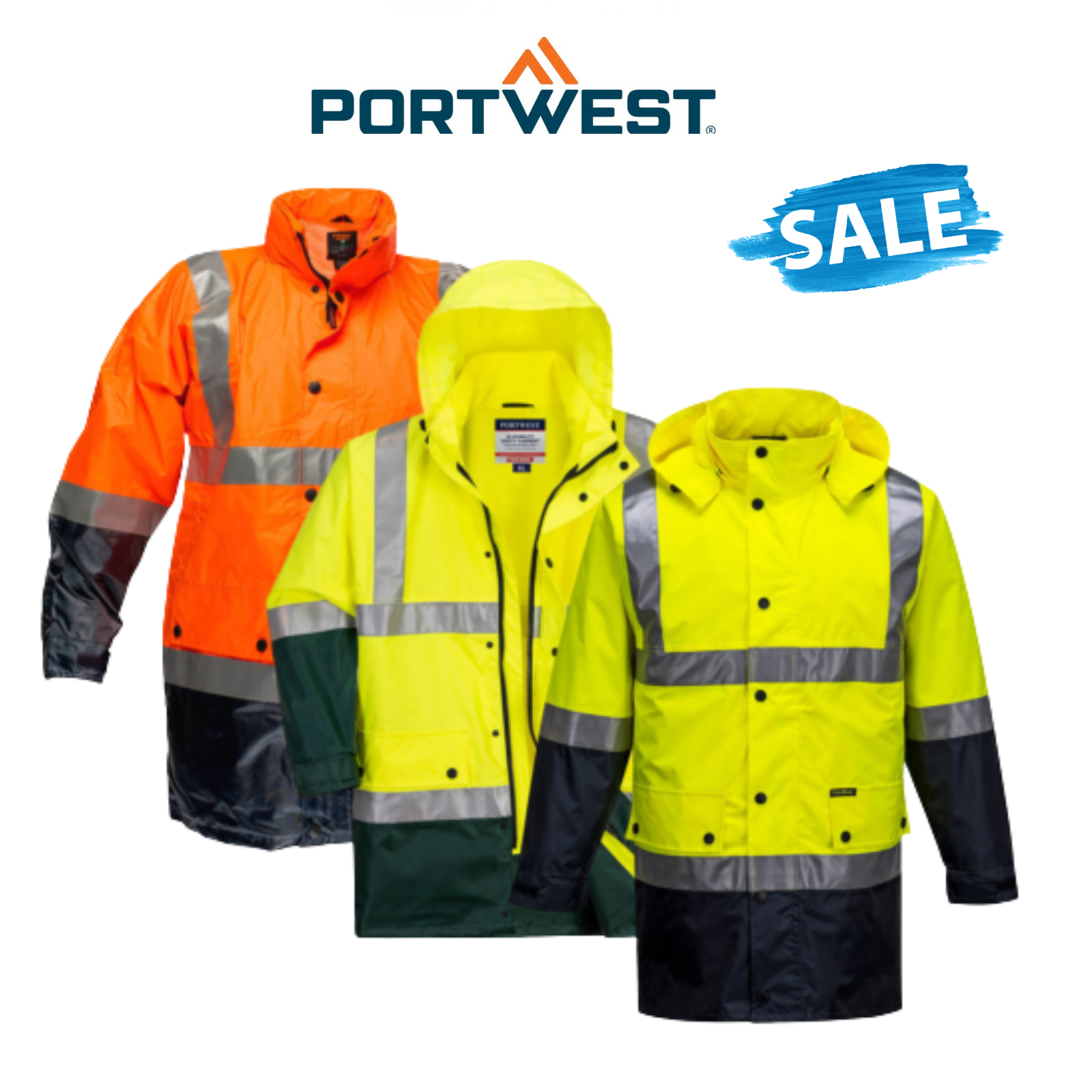 SALE Portwest Eyre Jacket Hi-Vis Day Or 