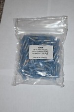 16-14awg Blue Nylon Butt Connectors, 100pk