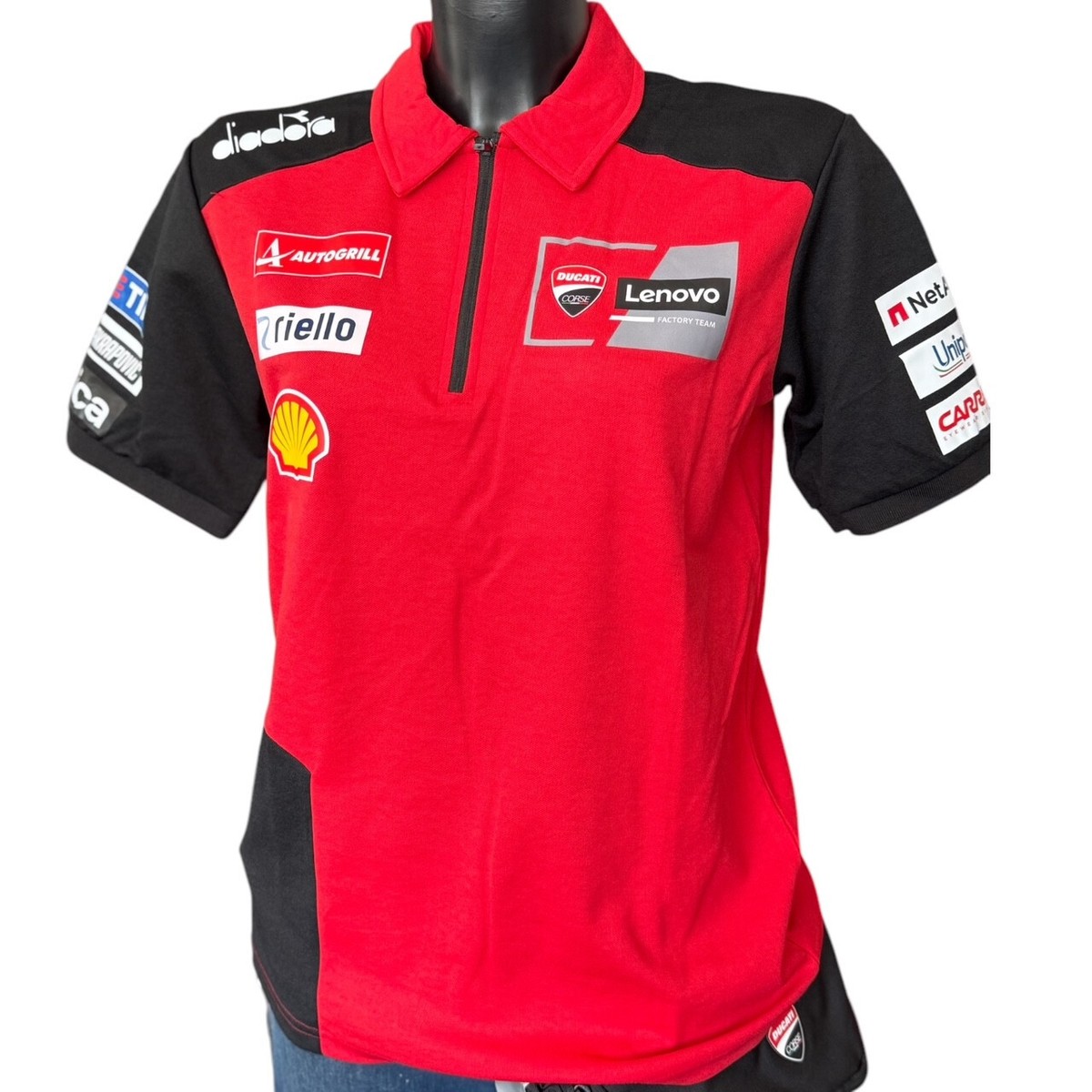 DUCATI Diadora Corse GP25 Team Replica POLO T-Shirt MOTOGP Bagnaia