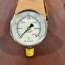 Ashcroft 3000psi Water Pressure Gauge AISI 316 Tube  Socket  B6-C