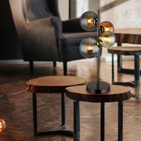 Tischleuchte Tischlampe Schlafzimmerleuchte Leselampe Beistellleuchte Glas Led