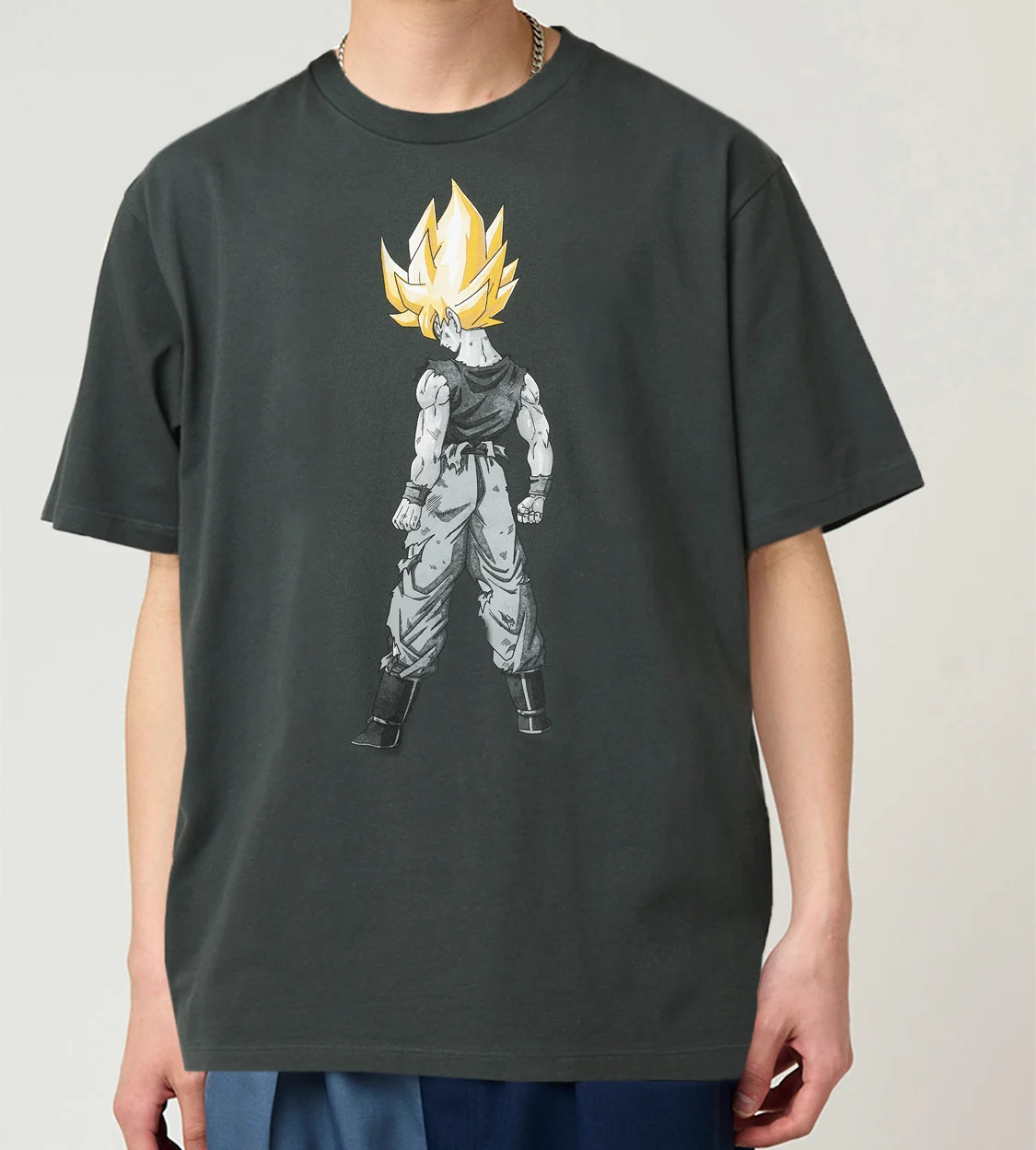 Dragon Ball Z Super Saiyan Cotton T-Shirt Black Anime Japan Goku
