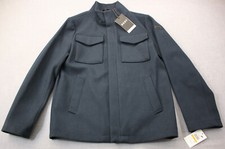 DKNY Logo Premium Fabric Mens Navy Blue Wool ...