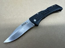 SOG Traction Mini Folding Knife 3  Drop Point 5Cr13MoV Stainless