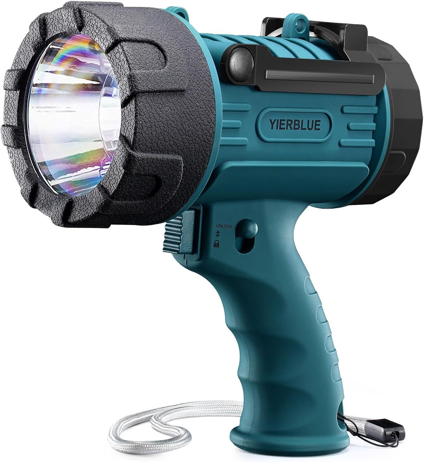 IP67 Waterproof Handheld Flas... Rechargeable Spotlight with 200000 Lumen LED