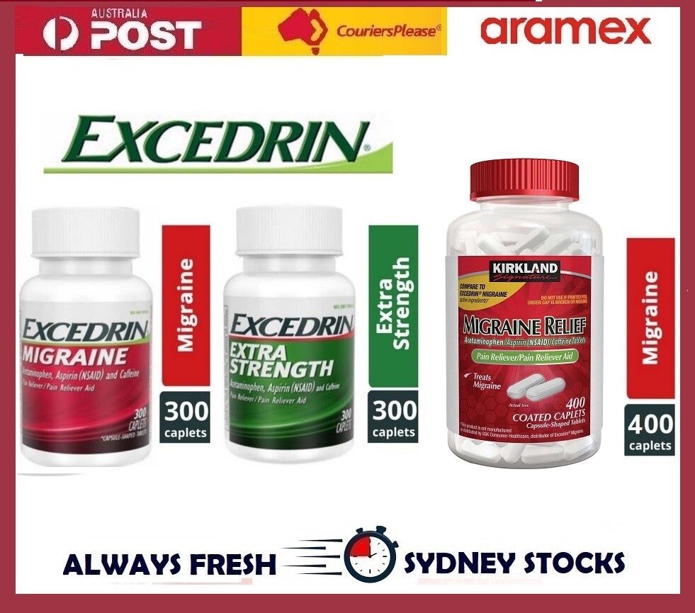 Excedrin Migraine Extra Strength Headache Pain Relief OR Kirkland