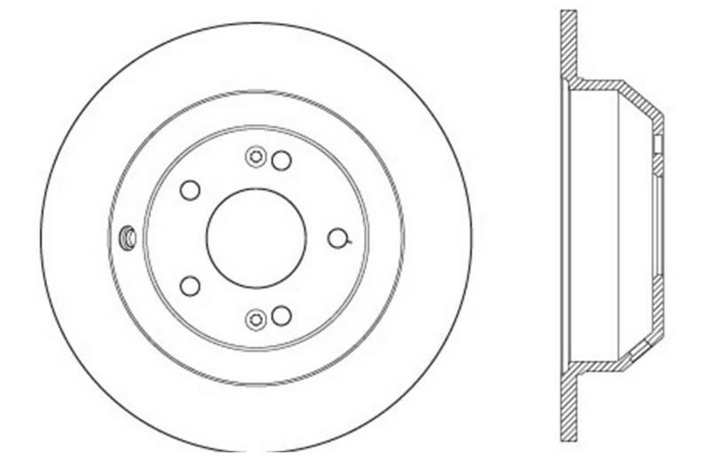 Rotor de freno de disco StopTech - Se adapta a Hyundaiai Santa Fe 2010-2019, 2013-2019 Hyu Foto 4 de 4