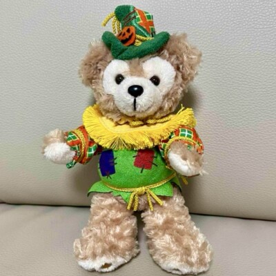Disneyland Duffy Plush Doll Key Chain Halloween Scarecrow Tokyo Japan Parks F/S