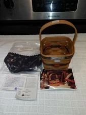 Longaberger 1993 Inaugural Basket Combo with Product Card liner advertising card