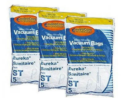 15 Eureka Sanitaire Type ST Vacuum Bags, Express, Power Team Canister, Home Clea