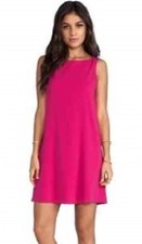 ALICE + OLIVIA Barbie Hot Pink Crepe Cutout Back A-Line Mini Dress S = 4/6 💗