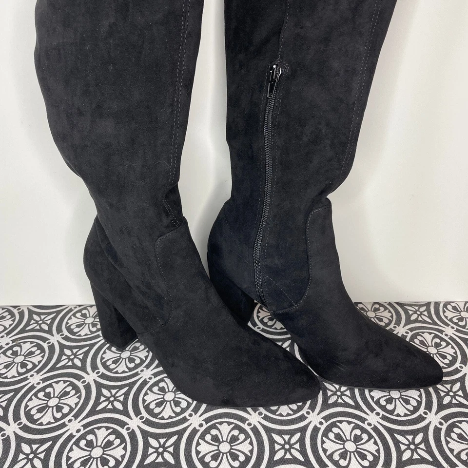 WILD PAIR Bravy Over-The-Knee Stretch Boots, black 10m - Image 2 of 4