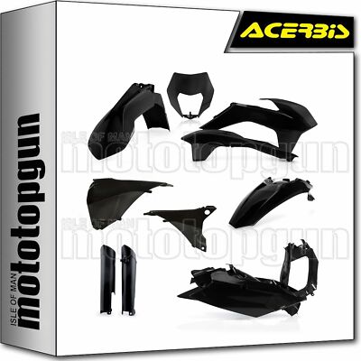 ACERBIS 0017204 FULL PLASTICS KIT BLACK KTM EXC-F 400 2014 14 2015 15