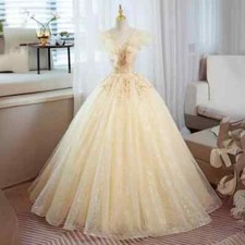 Ball Gown Quinceanera Dresses Sequins Lace Up Prom Birthday Party Gowns Evening