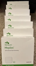35 Molnlycke Mepilex 294199 Soft Silicone Foam Dressing 10x10 cm / 4x4 in 294199