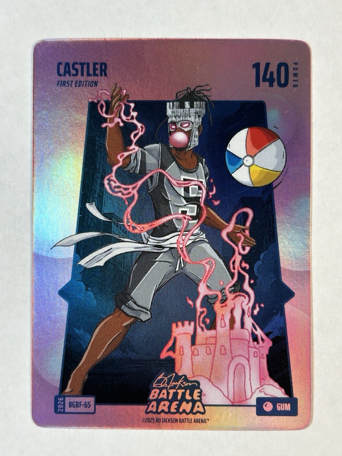 CASTLER (Stephon Castle) Bo Jackson Battle Arena Bubble Gum Battlefoil 140 Power