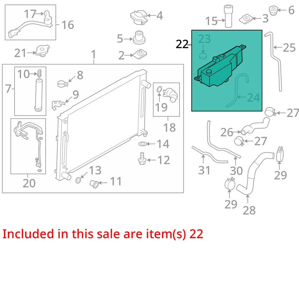 Nissan 370Z 2009 botella de desbordamiento de refrigerante fabricante de equipos originales 129 k millas - LKQ392981653 Foto 4 de 4