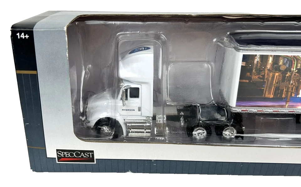 SpecCast Ryerson International 8600 Tractor & Box Trailer Die-Cast Metal 1:64 - Image 2 of 4