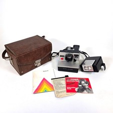 Polaroid Pronto B Camera w/ Flash and Case   City of Chicago Property  Untested