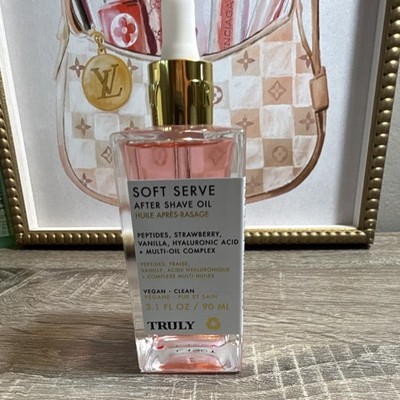 Truly Beauty Soft Serve Aftershave Oil Strawberry Vanilla  3.1 fl oz 90 ml NEW